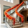 thumbnail image 4 of Turkey Feathers Colorful Feathers Strips Fire-shaped Hair Strips Large Feathers Colorful Costumes Props Decorations, 4 of 6