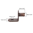 thumbnail image 2 of Soporte de estante en forma de L con agujero Uxcell, acero bronce, 50 piezas, 2 of 4