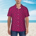 thumbnail image 2 of Gukieu Floral Colorful Print Men's Short-sleeved Shirts, Button-down Lapel Hawaiian Shirts, T-shirts, Beach Vacation Summer Casual Wear,Small, 2 of 7