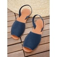 thumbnail image 2 of Women's Casual Fish Mouth Slip-on, Glitter Summer Flat Sandals With Back Strap, 2 of 4