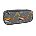 thumbnail image 2 of Lsque I Like Big Digger Printed Big Capacity PU Leather Pencil Case Large Pencil Pouch Stationery Pen Bag Pencil Holder for Teen, 2 of 6