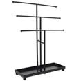 thumbnail image 3 of MyGift Modern Black Metal 3 Tier Tabletop Bracelet & Necklace Jewelry Organizer, 3 of 5