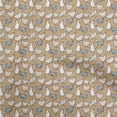 thumbnail image 1 of oneOone Silk Tabby Light Brown Fabric Birds Rooster Sewing Craft Projects Fabric Prints By Yard 42 Inch Wide, 1 of 4