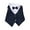 Navy Blue, variant on Pet Suit Bowtie Short Sleeve Cat Outfit Dog Wedding Suit Formal Shirt for Small Dogs