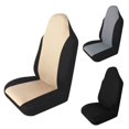 thumbnail image 2 of Funda de asiento de coche de malla para cuatro estaciones, funda de asiento de General Motors, cojín de arroz negro y gris, cojín de asiento de una sola pieza, 2 of 4