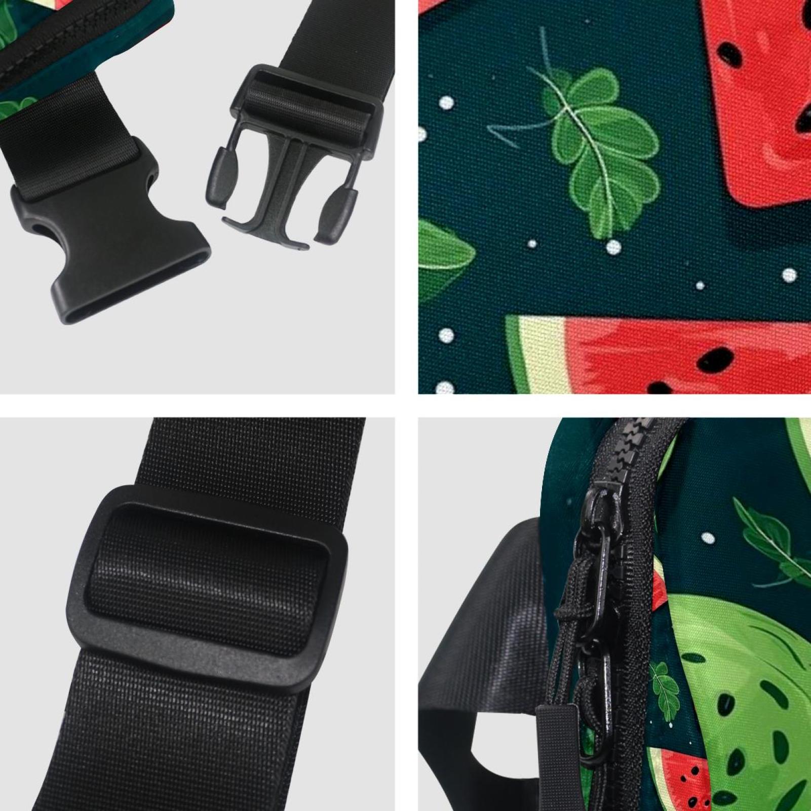 Watermelon Lightweight Running Belt Waist Bag with Extension Strap and Money Belt - Unisex