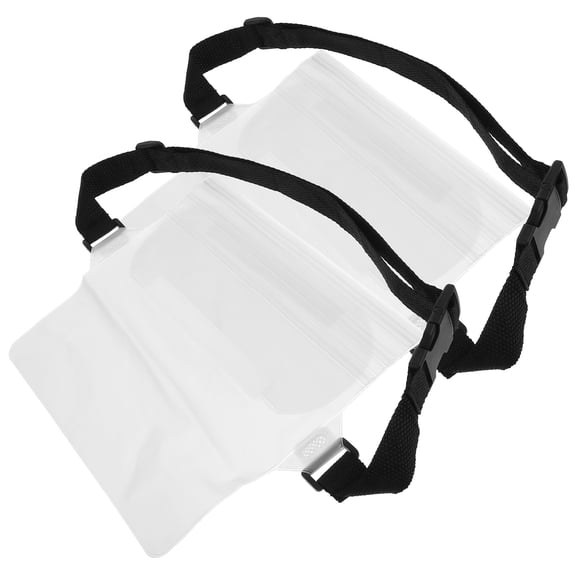 Hytrove 2-Pack Clear Fanny Pack with Adjustable Waist Strap, Ideal for Swimming, Beach, and Outdoor Activities