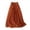 Orange, variant on Women's Summer Skirts Women High Waist Pleated Chiffon Skirt Casual Midi Flowing Lightweight Half Summer Fashion Beige S