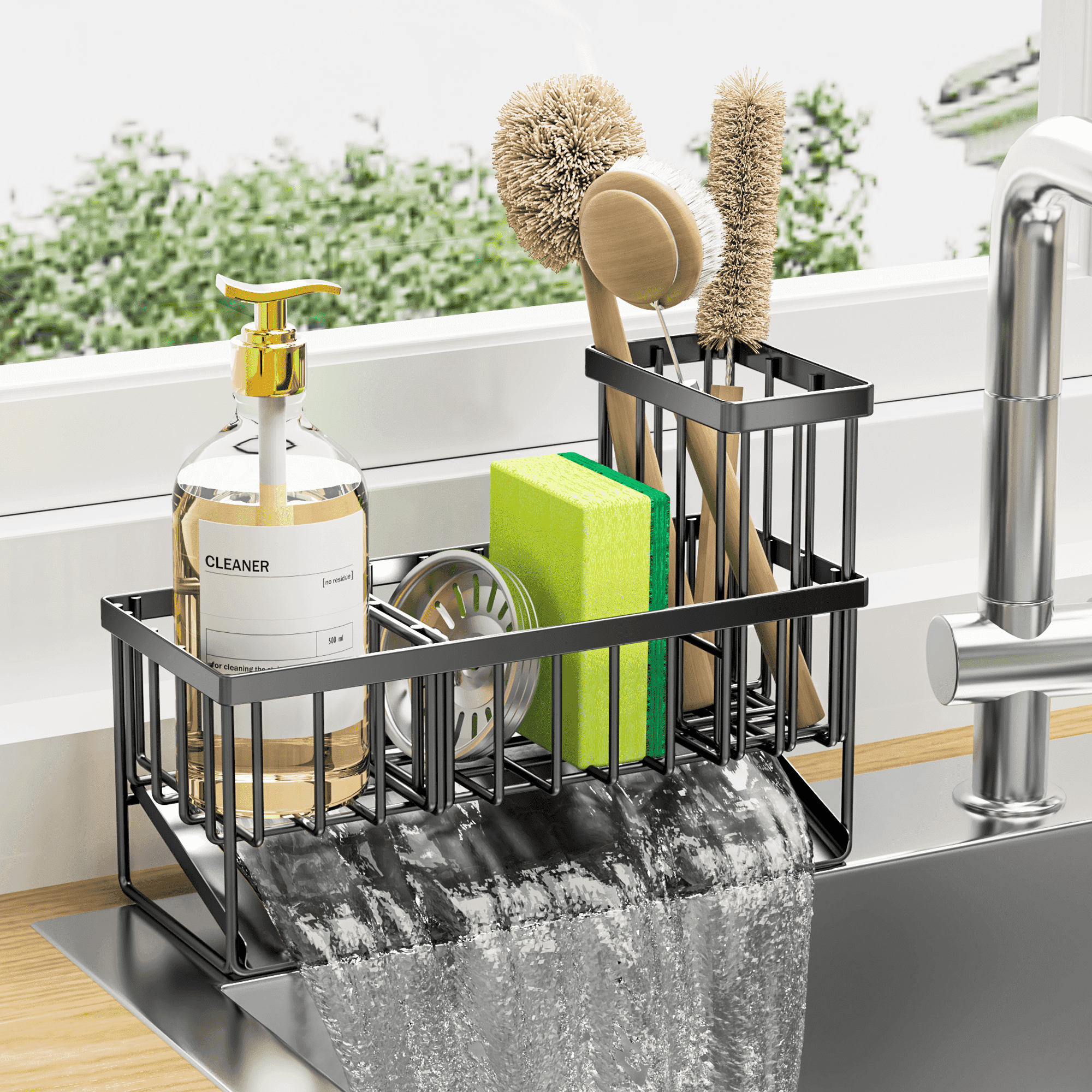 Joseph Joseph Stainless Steel Sink Caddy Kitchen Accessory Dish Wash Drainer Sponge Organizer Drain Container Walmart
