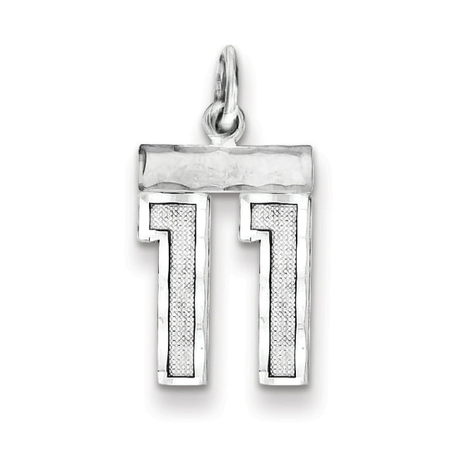 Collier en Argent Sterling 925, Numéro 11, Breloques, Pendentif