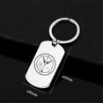 thumbnail image 2 of Stainless Steel Fourth Pentacle of Jupiter Protection Keychain King Solomon's Jupiter of Wealth Talisman Keyring Solomonic Seal Key Tag Accessory Gifts for Birthday Christmas Anniversary, Silver, 2 of 5