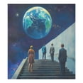 thumbnail image 6 of Yayeee Magnetic Dishwasher Cover for The Front Decoration Home Kitchen Machine Sticker Protector, Blue Planet, 6 of 6