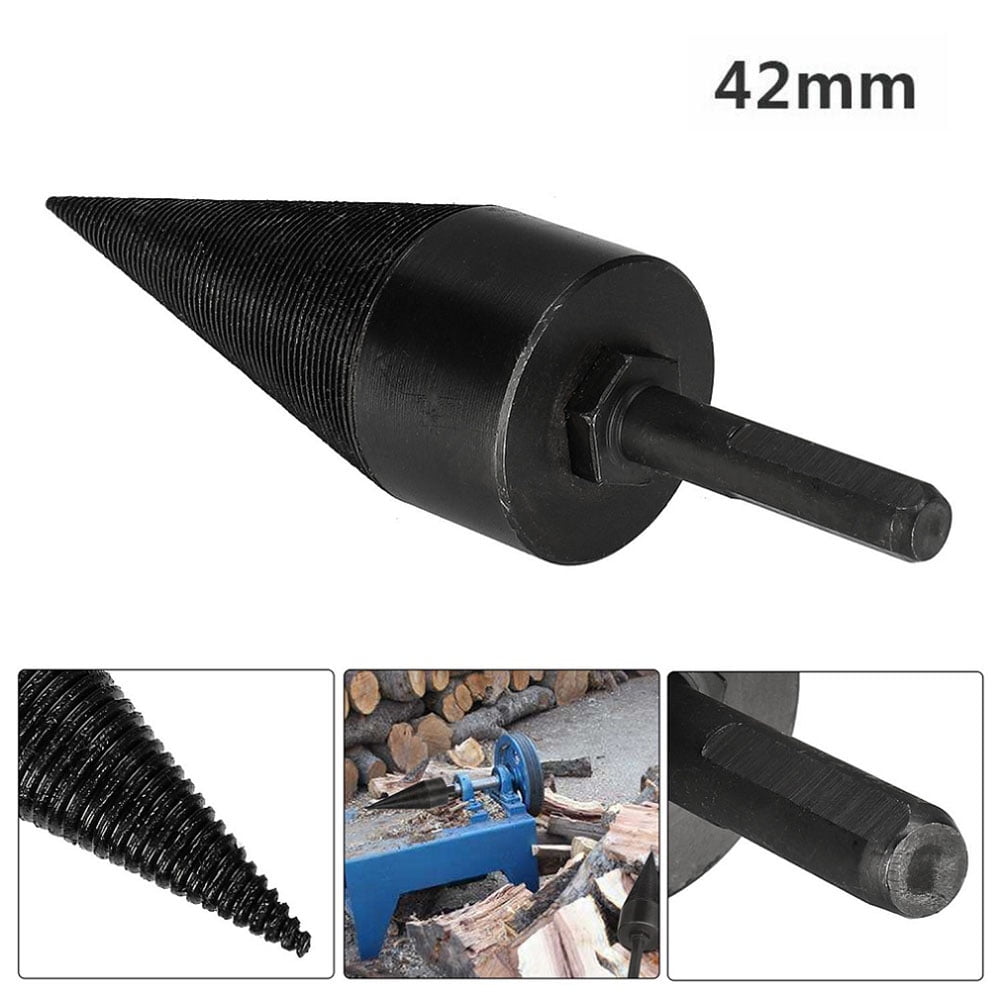 mogen886 145x31mm Split Firewood Drill Bit Cone Reamer Punch Driver Drill Bits Woodworking Tool Hexagon Shank