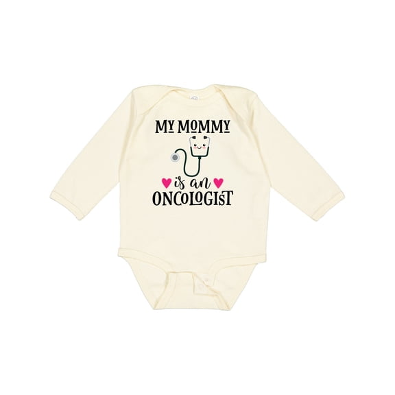 Inktastic Oncologist Mommy Girls Long Sleeve Baby Bodysuit