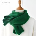 thumbnail image 2 of Bufanda de lana de color sólido para hombre y mujer, bufandas cortas finas de punto cálidas para invierno, bufanda para adultos y niños, regalo de Navidad y Año Nuevo, 2 of 4