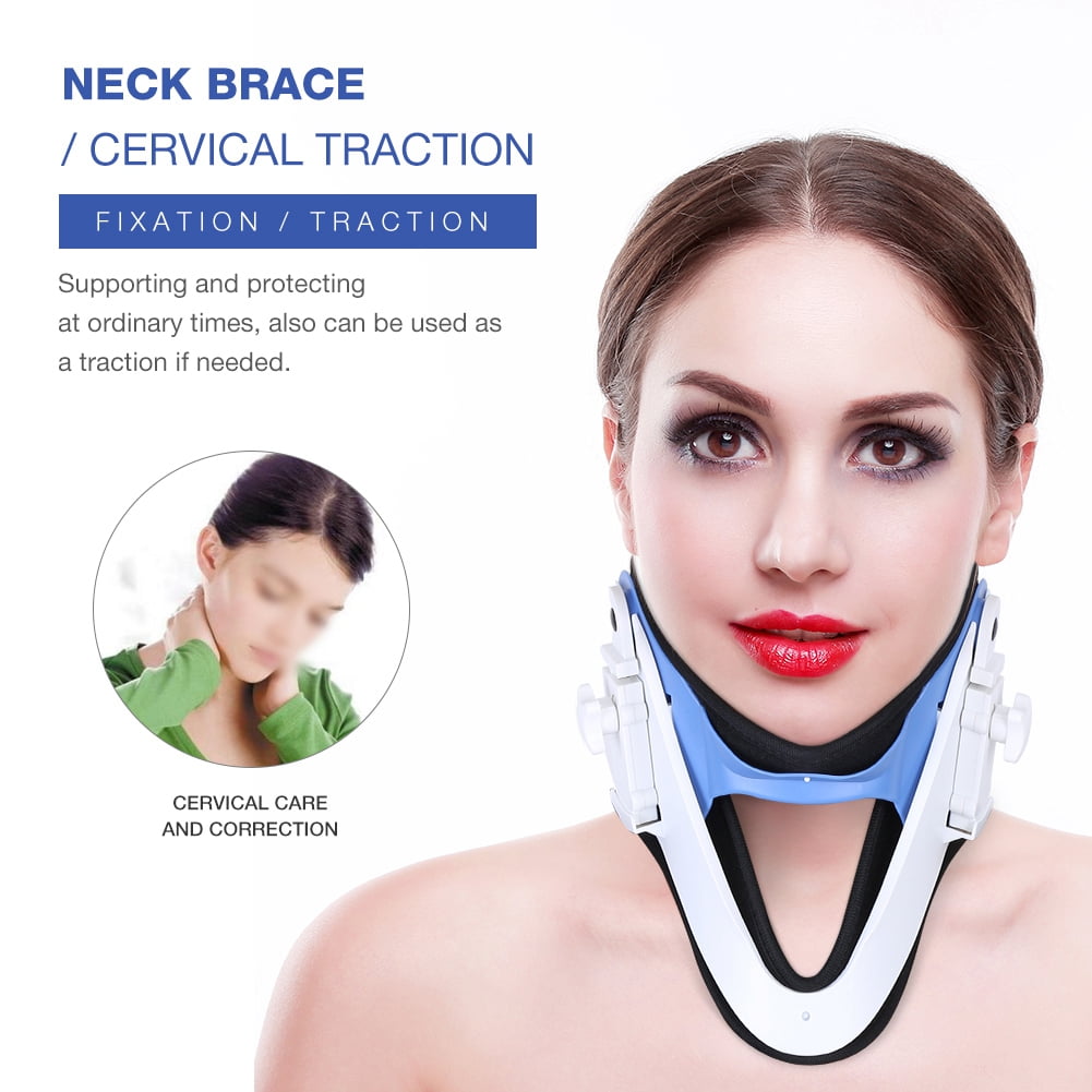 Fdit Neck Traction Cervical Traction,Adjustable Neck Brace Cervical
