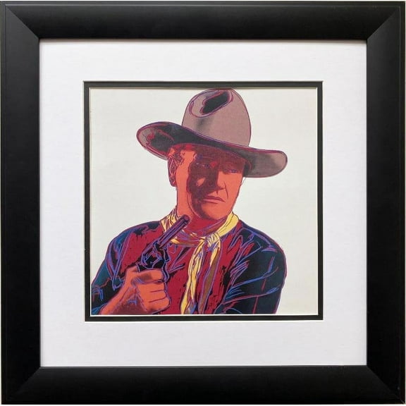 Andy Warhol "John Wayne: Cowboys" 1958 CUSTOM FRAMED Pop Art Lithograph Generic