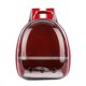 thumbnail image 1 of Bolsa de transporte portátil para mascotas, mochila transpirable, adorable cápsula espacial de viaje, mochila con barra interior de madera para uso en exteriores (roja), 1 of 6