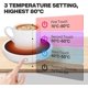 thumbnail image 5 of Cup Warmer Beverage Warmer With Electric Plate Up To 80 For Office, Coffee Cup Warmer With 3 Temperature Settings For Heating Coffee, Tea, Milk Chocol, 5 of 5