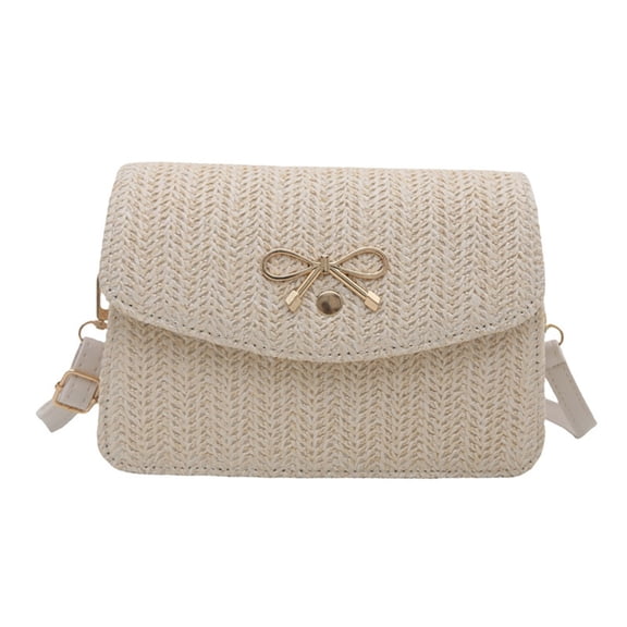 Straw Bag for Women Crossbody Purse Shoulder Bag with Adjustable Strap for Beach Vacations and Casual Day Trips