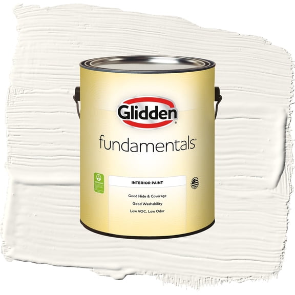 Glidden Fundamentals Cotton Tail / Gray, Flat Interior Paint, 1 Gallon