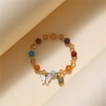 bracelets 2024 New Imitation Jade Butterfly Glass Bracelet Children's