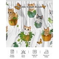 thumbnail image 5 of Cute Cartoon Wrap Around Bed Skirts for King Bed 16" Drop,Bed Skirt with Adjustable Elastic Belt Dust Ruffle Bed Valance for Bedroom Hotel Luxury Cat Butterfly Spring Floral Botanical Bed Frame Cover, 5 of 7