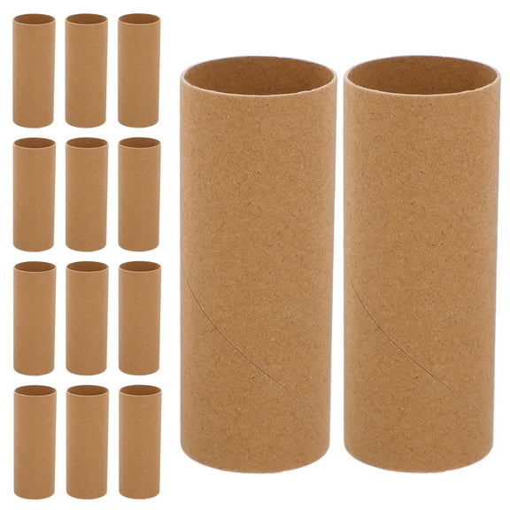Clispeed 20Pcs Round Paper Tubes Chocolate Color for DIY Crafts Making and Art Projects