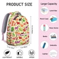 thumbnail image 6 of Cute Pig Face Backpack for School - Lightweight Bookbag with Pencil Case Holder, Front Pocket for Small Accessories, 6 of 6