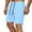Light Blue, variant on Jalioing Mens Quick Dry Sport Shorts with Pocket Casual Drawstring Waist Athletic Shorts Solid Color Beach Shorts