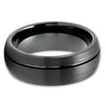 thumbnail image 2 of Tungsten Wedding Ring,Black Tungsten Ring,Dome Wedding Ring,Black Tungsten Wedding Ring,Tungsten Carbide Ring, 2 of 4