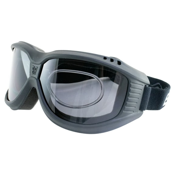 Birdz Eyewear Hawk Over The Glasses Motorcycle Goggles Biker Anti-Fog Smoke Lenses RXable