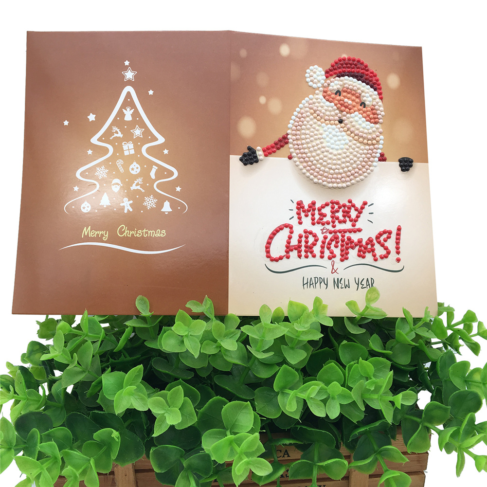 DIY 5D Diamond Painting Christmas Greeting Card