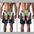 thumbnail image 3 of luoweisi Men's Beach Shorts Quick Dry Swim Trunks with Mesh Lining Butterfly XL, 3 of 5