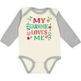 thumbnail image 3 of Inktastic My Grammie Loves Me Girl Grandchild Girls Long Sleeve Baby Bodysuit, 3 of 5