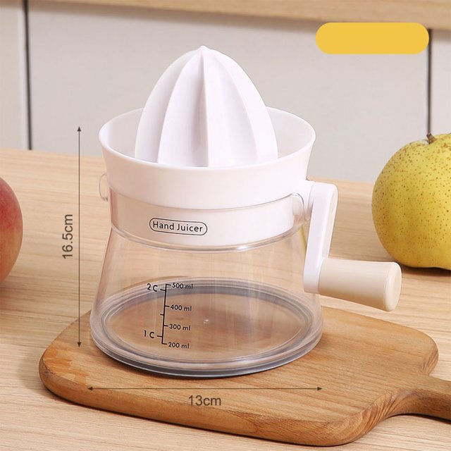 Citrus Juicer Squeezer Juicers Manual Hand Squeezer with Container Ergonomic Design Lemon Squeezer Portable Fruit Juicer For Celery Lemons Oranges Watermelons Carrots