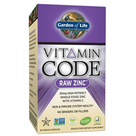 Garden of Life Vitamin Code Zinc Capsules, 30mg, 60