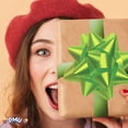 thumbnail image 3 of PMU Decorative Star Gift Bows 3-3/4 Inch Medium Lime Green (12/Pkg) Pkg/1, 3 of 8