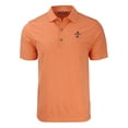 thumbnail image 2 of Men's Cutter & Buck Heather Orange Syracuse Orange Vault Forge Eco Heathered Stripe Stretch Recycled Polo, 2 of 3
