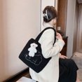 thumbnail image 4 of Sywqhk Bolso De Hombro De Felpa Portátil Con Colgante Para Mujer, Bolso Con Asa Superior (Oso Negro) Sywqhk Para estrenar, 4 of 8
