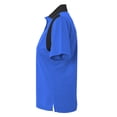 thumbnail image 2 of A4 Color Block Polo with Knit Color For Women in Royal/Black | NW3266, 2 of 2