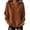 Coffee, variant on Guluxicc Women's Ribbed Knit Sweaters V Neck Collared Long Sleeve Casual Solid Casual Sweaters for Everyday Fall Winter Pullover