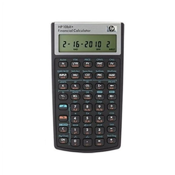 HP 10BII  Financial Calculator, Black