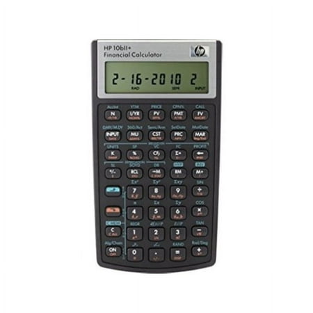 HP 10BII+ Financial Calculator, Black