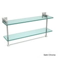 thumbnail image 5 of Montero Collection 22 Inch Two Tiered Glass Shelf with Integrated Towel Bar, 5 of 5