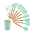 thumbnail image 1 of Utensilios de Silicona para Cocina 12pz Verde, 1 of 5