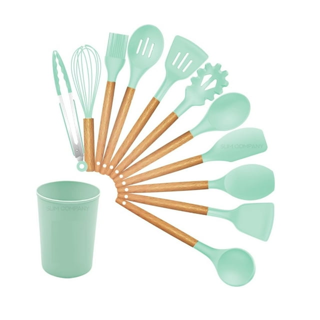 Utensilios de Silicona para Cocina 12pz Verde