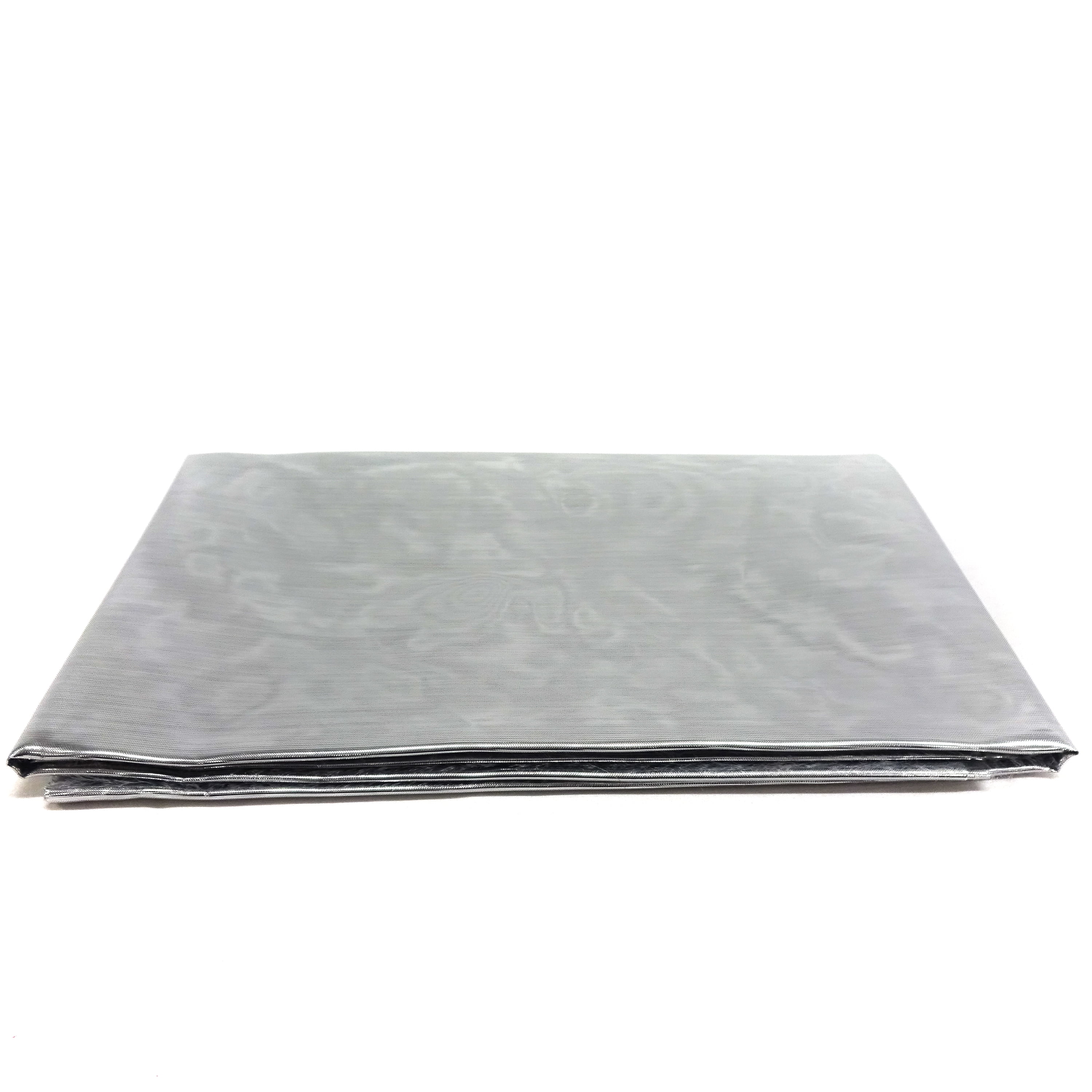 Shason Textile 60" x 3 yd 100% Polyester Nylon Lame Cosplay Tissue Craft Fabric, Silver
