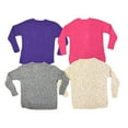 thumbnail image 2 of Seven7 Womens Crewneck Pullover Popcorn Chenille Sweater (Hot Pink, XXL), 2 of 2