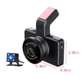 thumbnail image 3 of TIMIFIS Dash Cam Driving Recorder High-Definition Front and Rear Recording of 3-Inch Large Wide-Angle Parking Guard Night Vision Reverse Image Vehicle Camera, 3 of 9